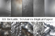 20 Silver Foil Metallic Textures, a Texture Graphic by UniqueMe (Thumbnail 2 of 12)