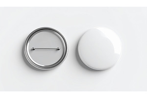 Blank pin buttons offering, a Technology Photo by Igor Tichonow