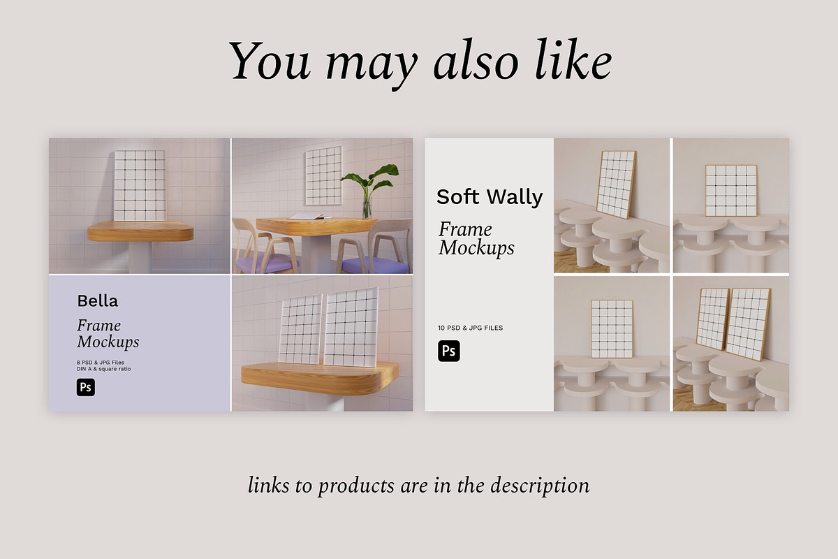 Interior frame mockup bundle PHOEBE, a Print Template by Bonumo (Photo 14 of 15)