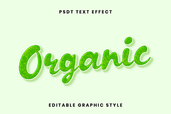 Leafy Script 3D Text Effect preview 2