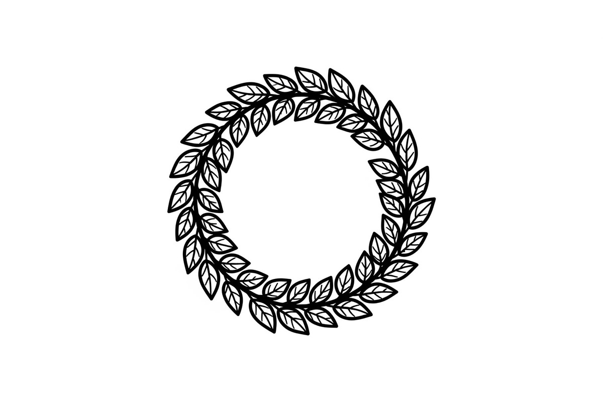 Leaf Laurel Wreath Frame Bundle, an Illustration by Gaye Art (Photo 29 of 51)