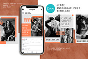 Canva Instagram Post Template Jenie, a Social Media Template by Lythcreative (Thumbnail 1 of 5)