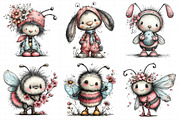 Whimsical Easter Bee Clipart, an Illustration by Daily.Designs (Thumbnail 4 of 8)