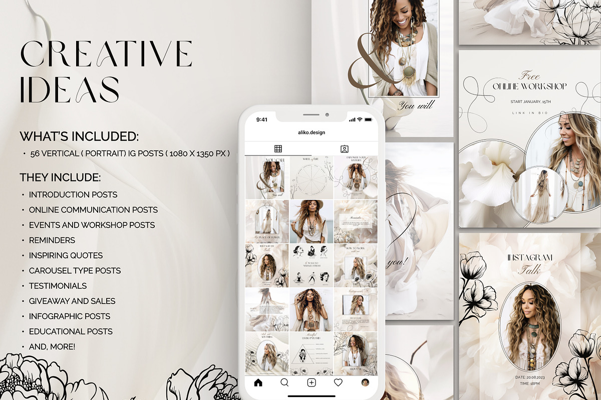 Instagram Post Template | Life Coach, a Social Media Template by Under My Cozy Roof (Photo 3 of 10)