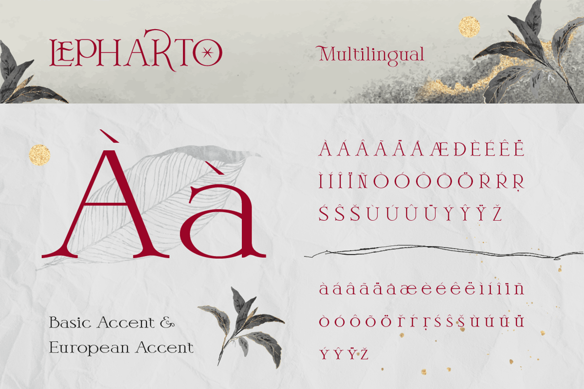 Lepharto, a Serif Font by kerismaker (Photo 4 of 12)