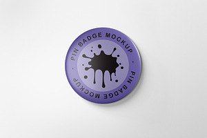 Pin Badge Mockup