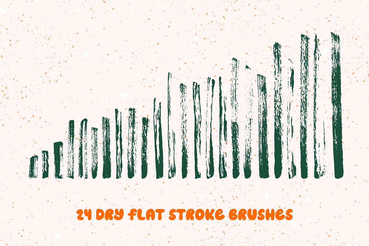Illustrator Bristle Brushes 99x, a Brush Add-On by Esther Nariyoshi (Photo 5 of 8)