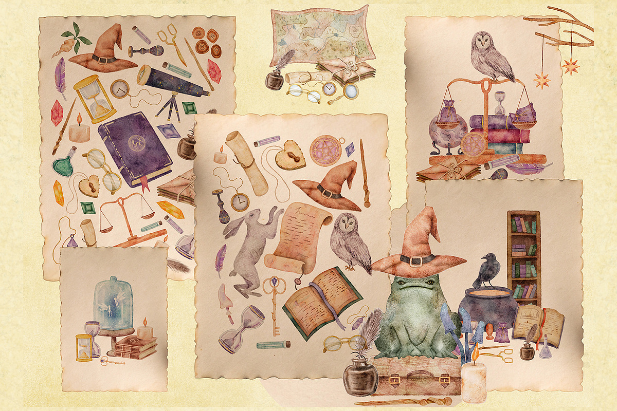 Wands and Wonders – Magical Clipart, an Object Graphic by Kattypainting (Photo 5 of 6)