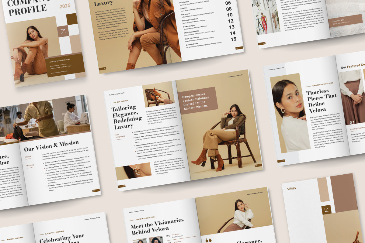Fashion Brand Company Profile, a Brochure Template by twinstd (Photo 5 of 6)