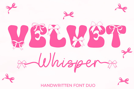 Velvet Whisper Font Duo, a Handwritten Font by Freeling Design House