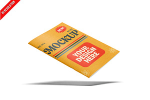 Floating Paper Sheet Hovering PSD, a Product Mockup by Bruno's Shop