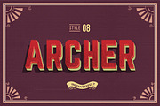 Vintage Text Effects (Illustrator), a Layer Style Add-On by Vector Galore (Thumbnail 8 of 11)