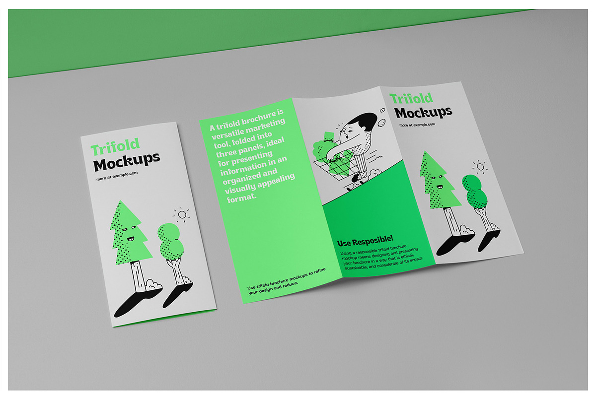 Flayer Trifold and Brochure Mockups, a Mockup by Mr.Mockup™ (Photo 17 of 18)