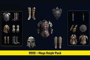 NHC - Mega Knight Pack, an Object Illustration by New Horizon Creators (Thumbnail 1 of 4)