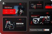 Fitness & Gym Powerpoint, a Presentation Template by SquidPixey (Thumbnail 1 of 6)