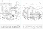 Winter Holidays Xmas Coloring Pages, a Seasonal Illustration by Nuvame Arts & Designs (Thumbnail 11 of 19)