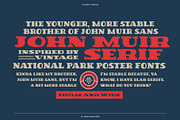 VS John Muir Serif Vintage Font, a Slab Serif Font by Vicarel Studios (Thumbnail 2 of 12)