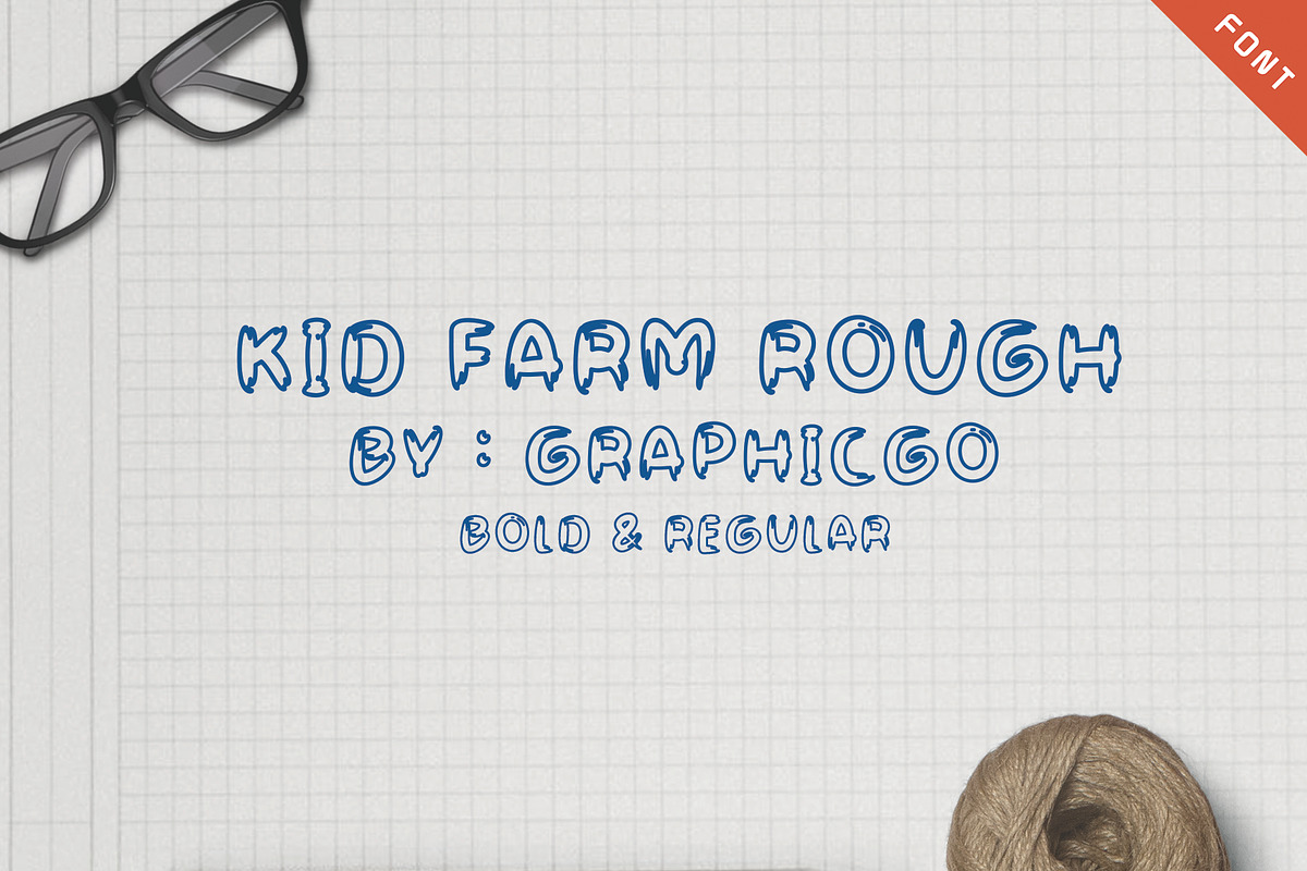 Kid Farm Rough Font
