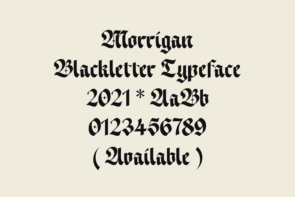ED Morrigan Typeface, a Blackletter Font by Emyself Design (Photo 5 of 11)