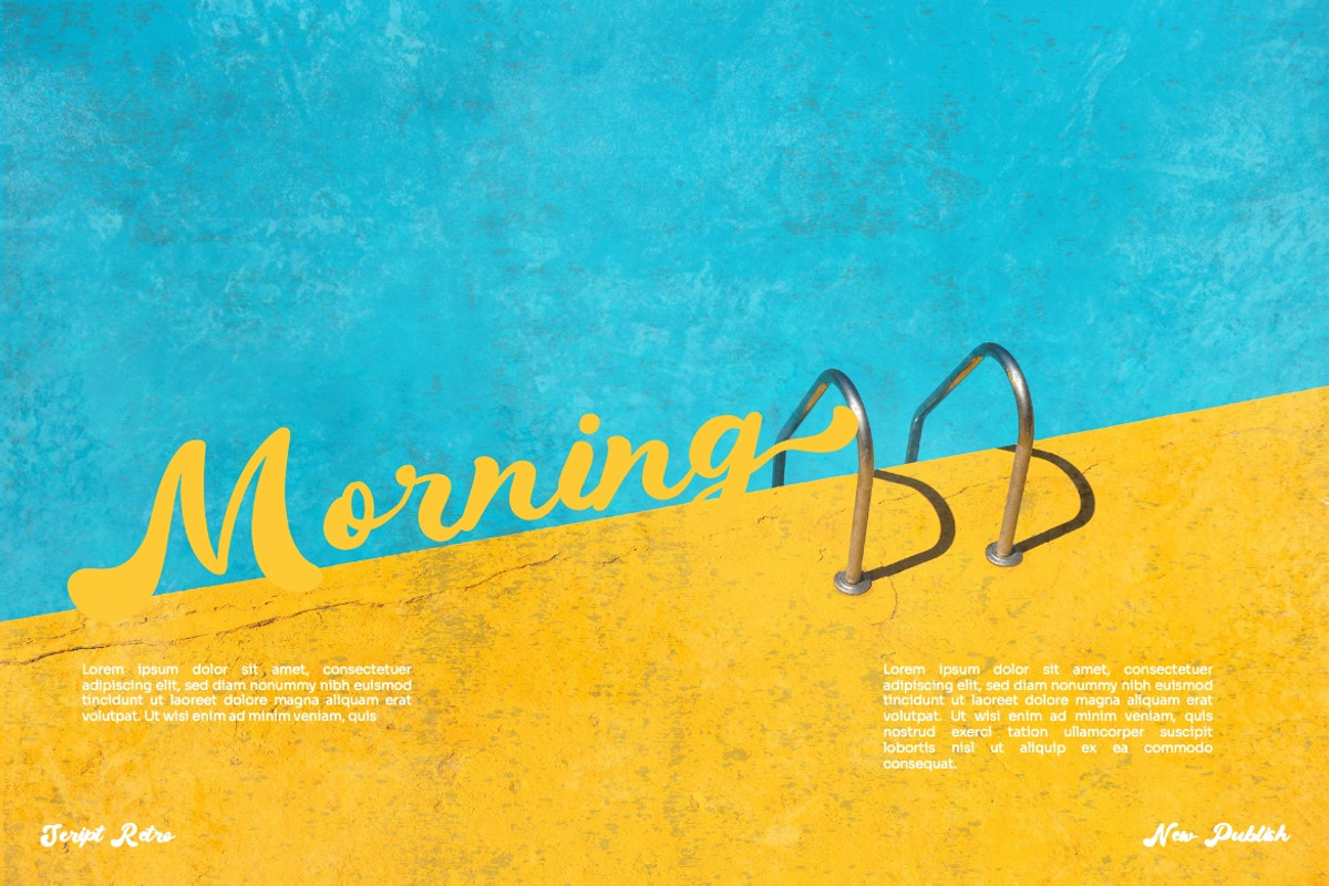 Feebroza - Script Retro Font, a Script Font by Dhabee (Photo 13 of 15)