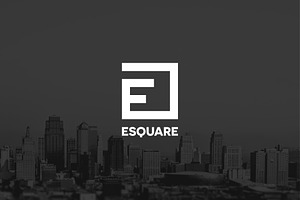 Letter E Square Logo