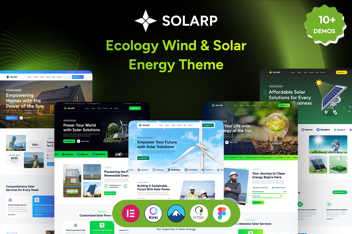 SolarP - Solar Energy WP Theme, a WordPress Template by AliThemes (Photo 1 of 3)