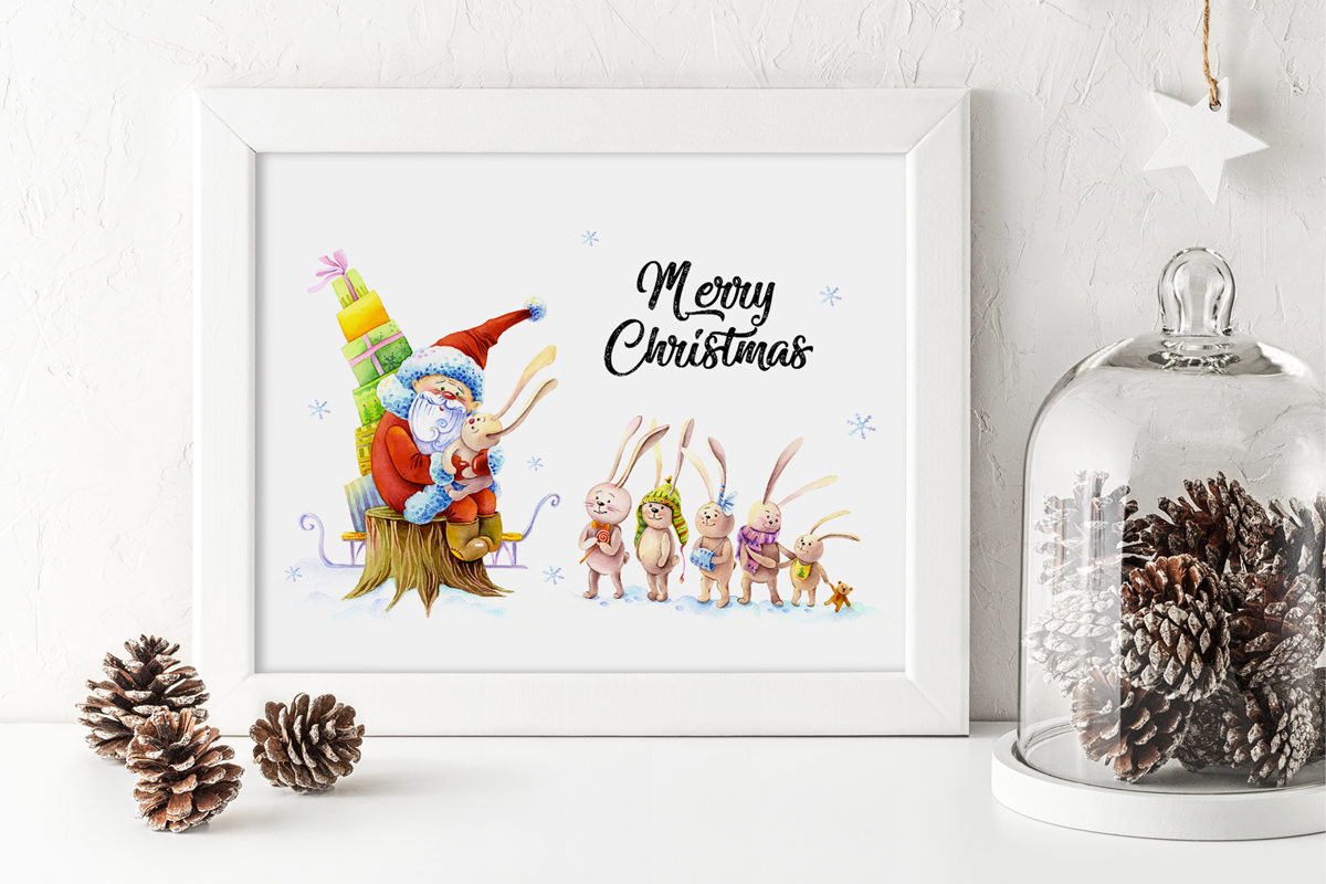 Christmas Greeting Card Template, a Card Template by ElephantArts (Photo 5 of 8)