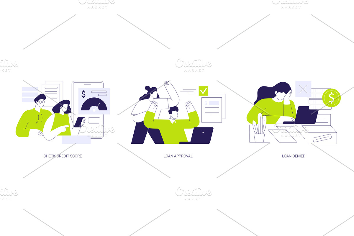 Bank loan service isolated cartoon, a Finance Illustration by Visual Generation
