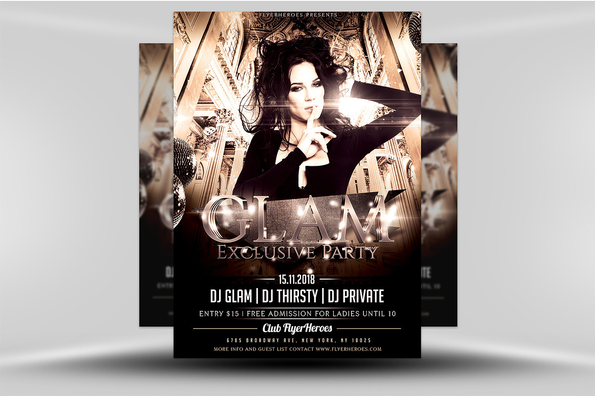 Club Party Flyer 1, a Flyer Template by FlyerHeroes (Photo 1 of 4)