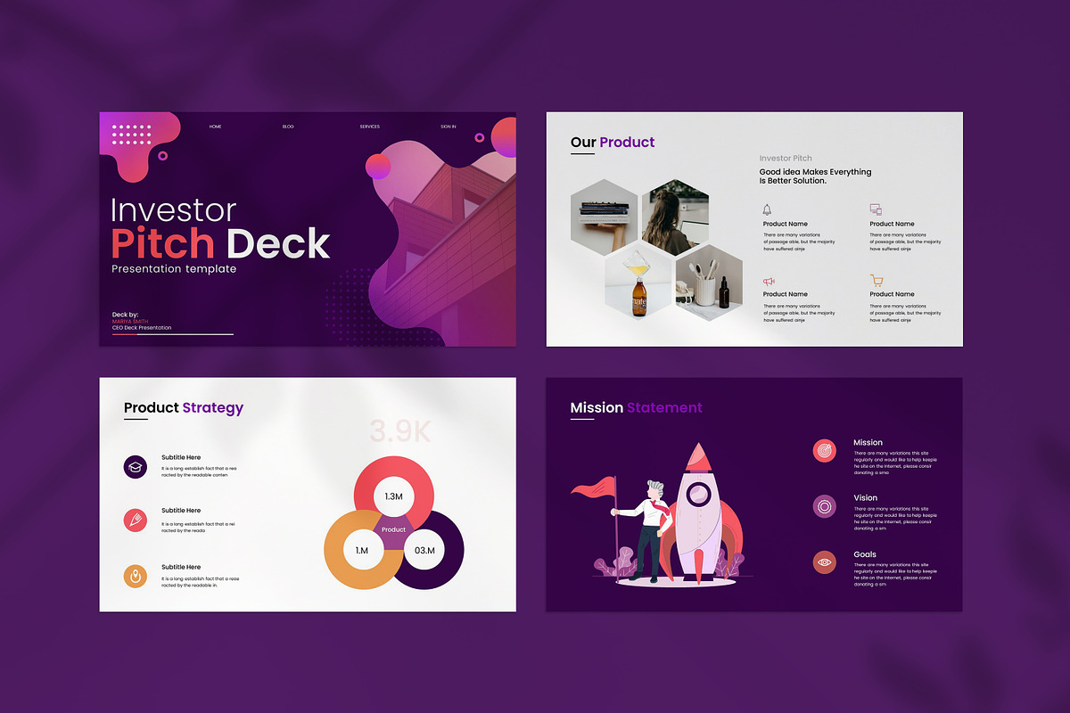 Investor Pitch Deck Presentation, a Presentation Template by CreativexGenius (Photo 4 of 10)