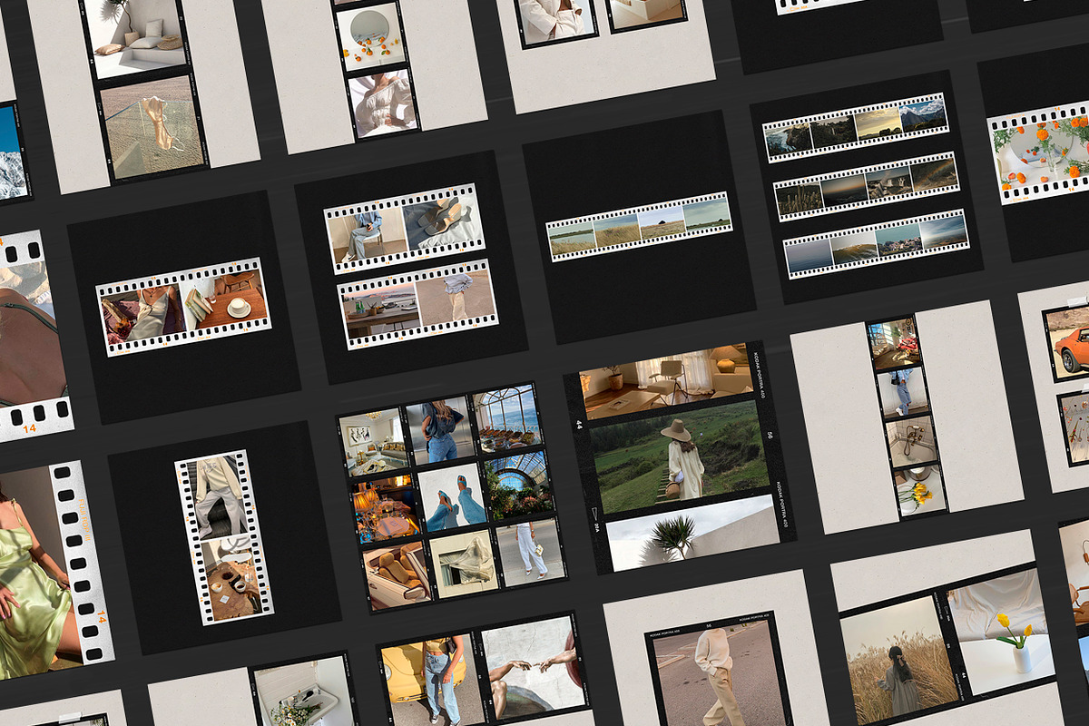 200 Film Frames & Instant Templates, a Social Media Template by Feel This (Photo 11 of 32)