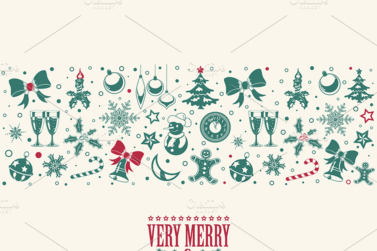 Christmas and New Year Themes, a Decorative Illustration by TAlex (Photo 2 of 6)