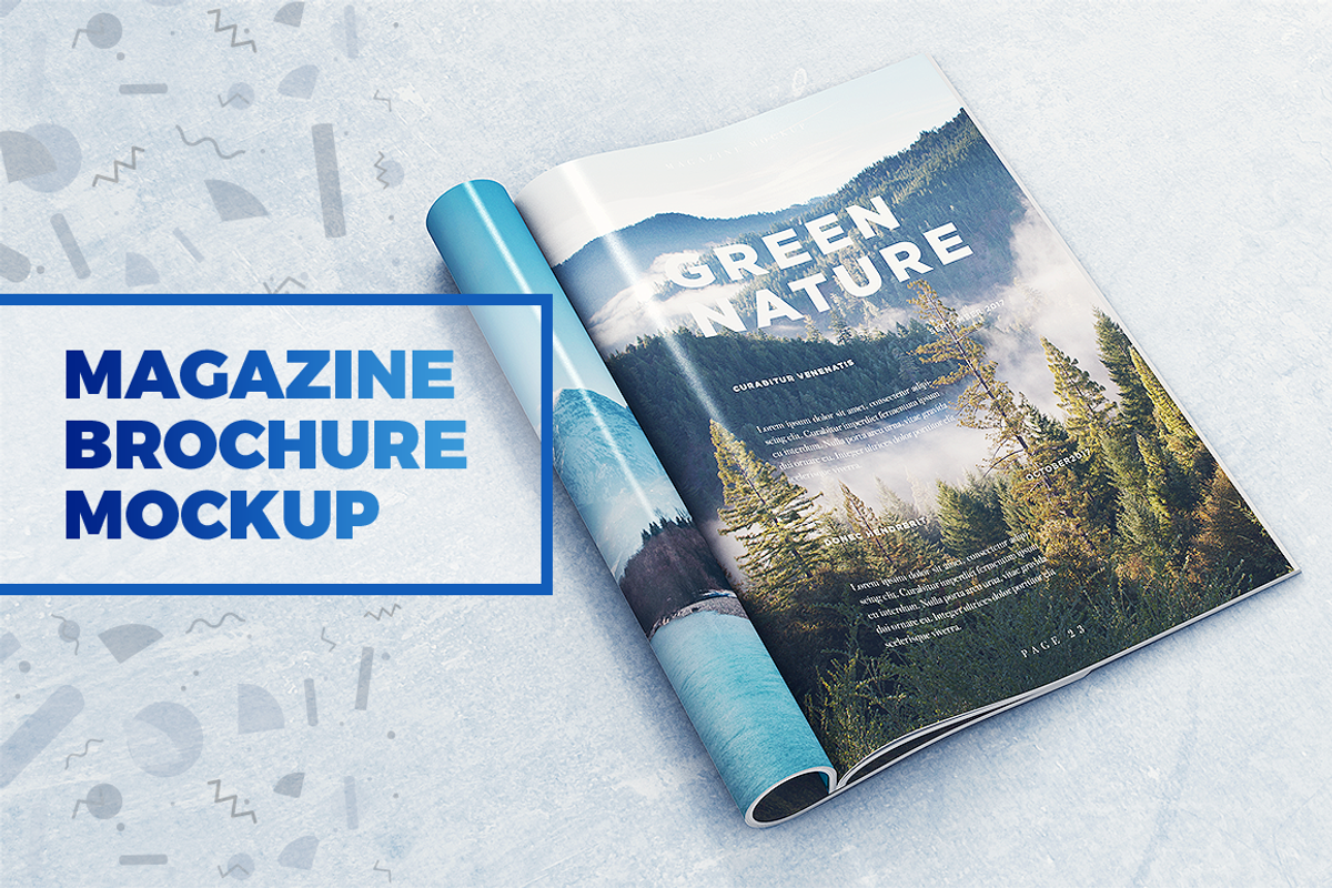 Magazine / Brochure MockUp, a Print Template by coloformia (Photo 1 of 10)