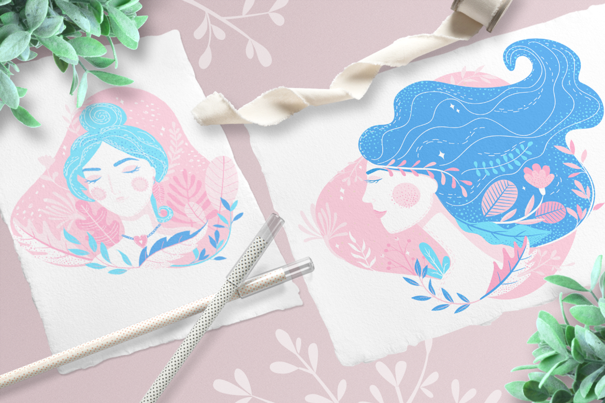 Women in nature., an Illustration by tanda_V (Photo 3 of 7)