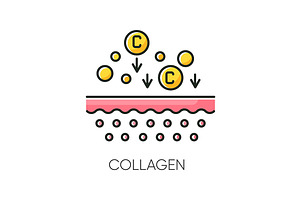 Collagen RGB Color Icon