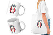 Christmas Penguin Clipart, an Illustration by Markicha Art (Thumbnail 2 of 6)