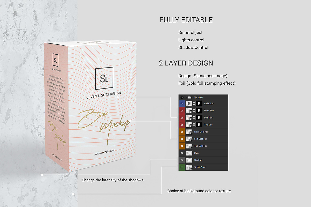 Box / Packaging Mockup, a Cups & Container Mockup by Seven Lights (Photo 2 of 8)