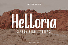 Helloria Classy Serif Typeface