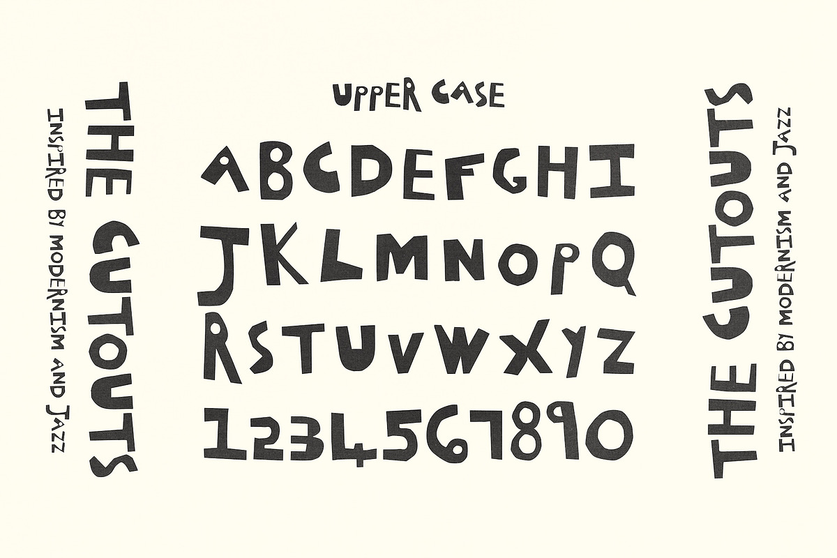 The Cutouts - Collage Display Font, a Handwritten Font by Madeline ODonoghue Design (Photo 8 of 9)