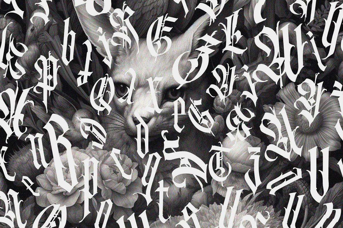 Gothic vector letters - 031, an Object Graphic by GeekClick (Photo 4 of 17)