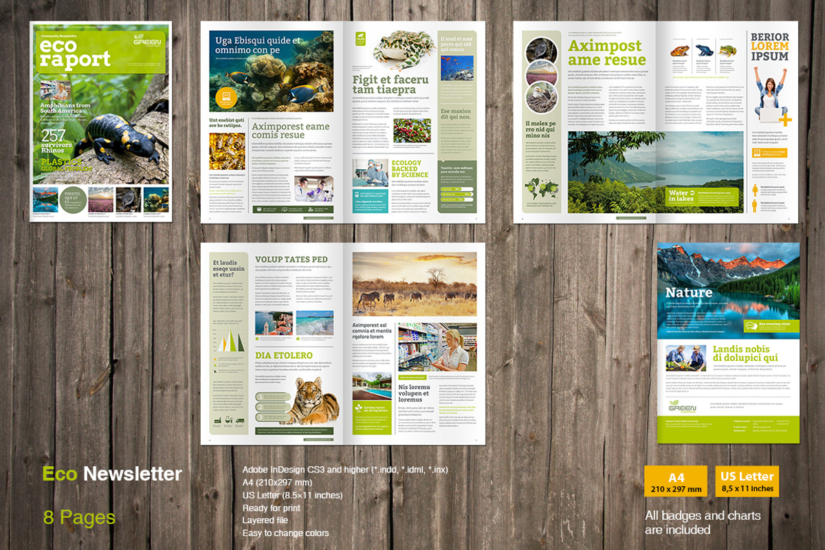 Eco Newsletter, a Brochure Template by MrTemplater (Photo 4 of 4)