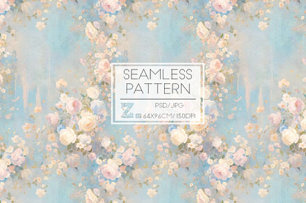 Impressionist Floral Seamless, a Pattern Graphic by yahu88studio