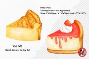 Watercolor Bakery Lover Clipart, a Food Illustration by Vavavan Artwork (Thumbnail 2 of 4)