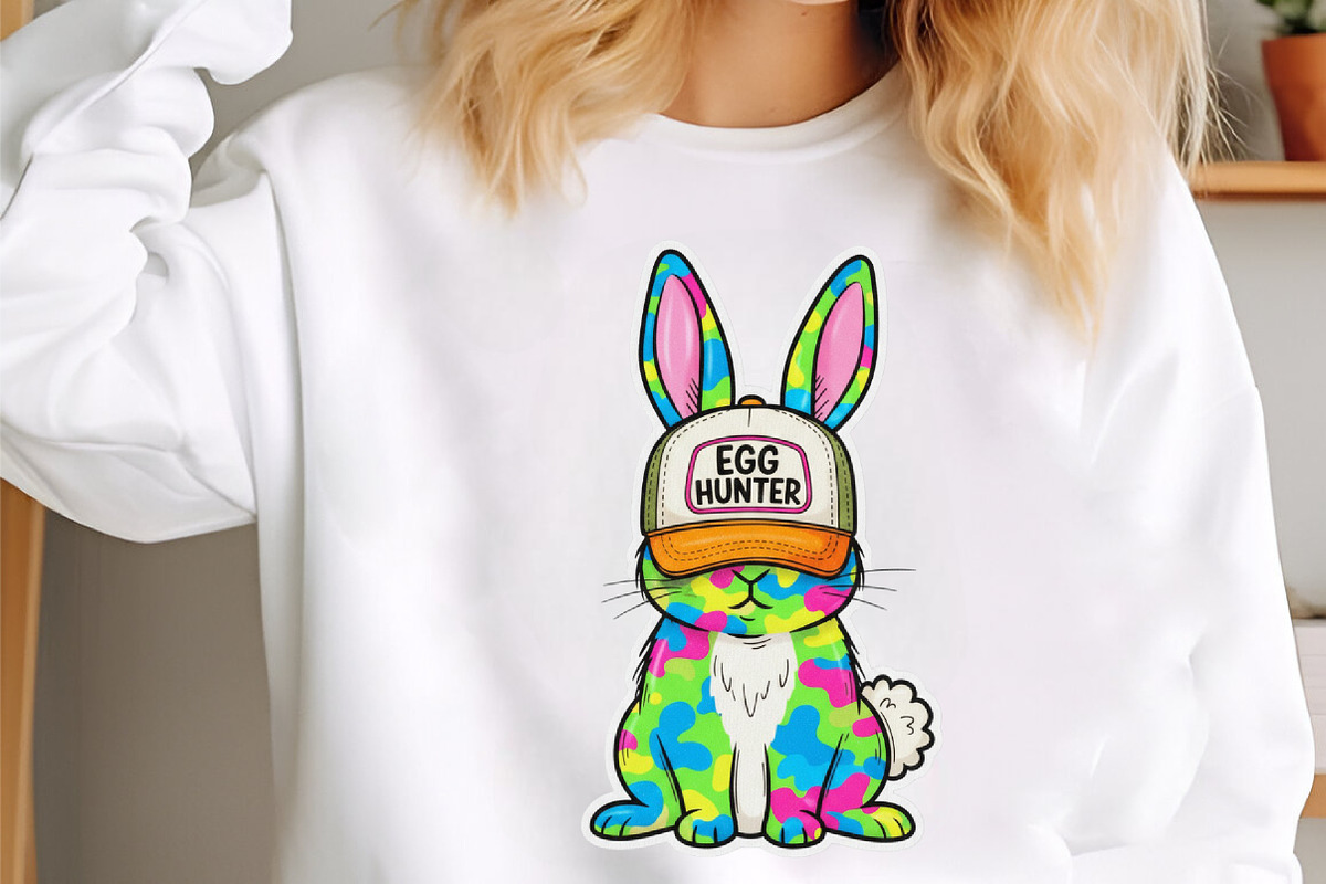Egg Hunter Camo Easter Bunny PNG, an Illustration by designcity5 (Photo 3 of 9)