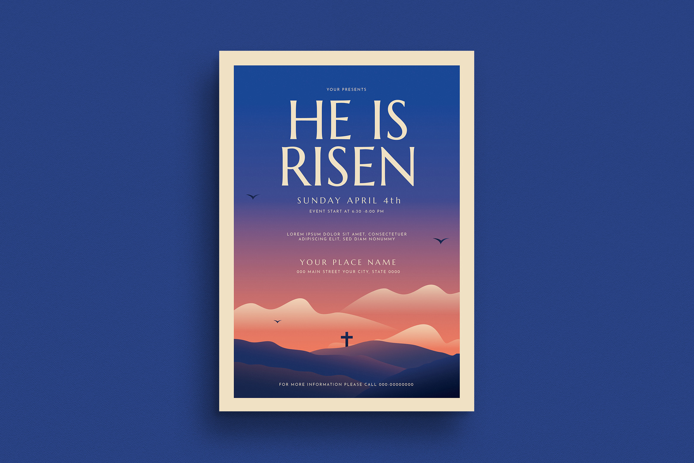 He is Risen Event Flyer, a Flyer Template by Guuver