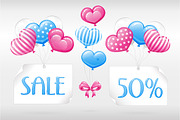 SET / 3 / SALE for Valentine's day, an Invitation Template by Nadin_Lebedeva (Thumbnail 2 of 4)