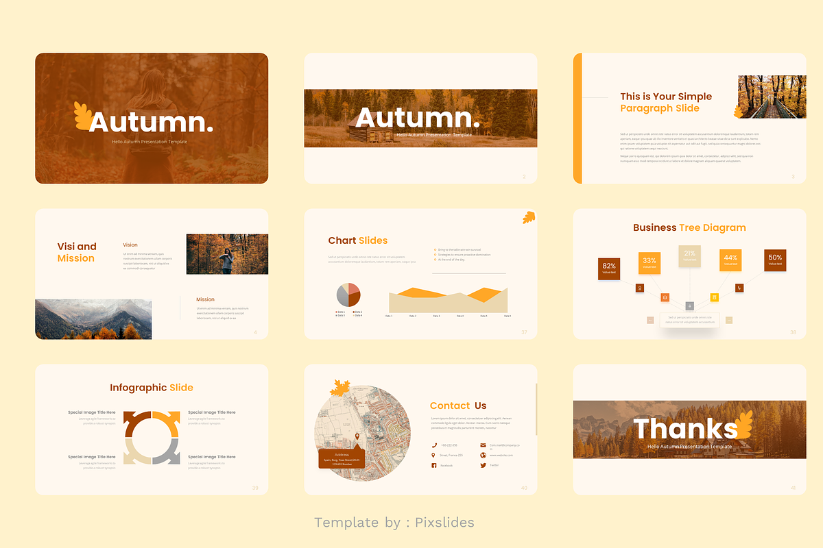 Hello Autumn Keynote, a Presentation Template by Pixslides (Photo 6 of 6)