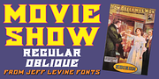 Movie Show JNL, a Font by Jeff Levine Fonts (Thumbnail 1 of 5)