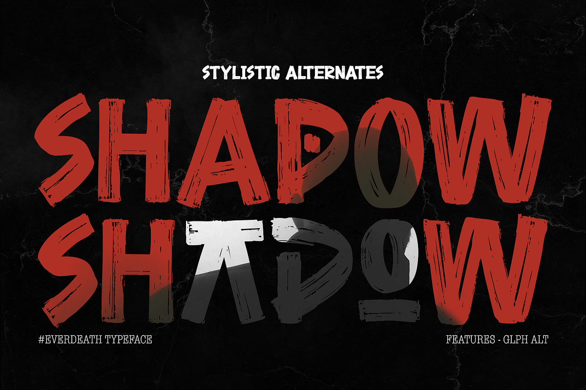 Everdeath – Handbrush Typeface, a Handwritten Font by Almarkhatype (Photo 15 of 15)