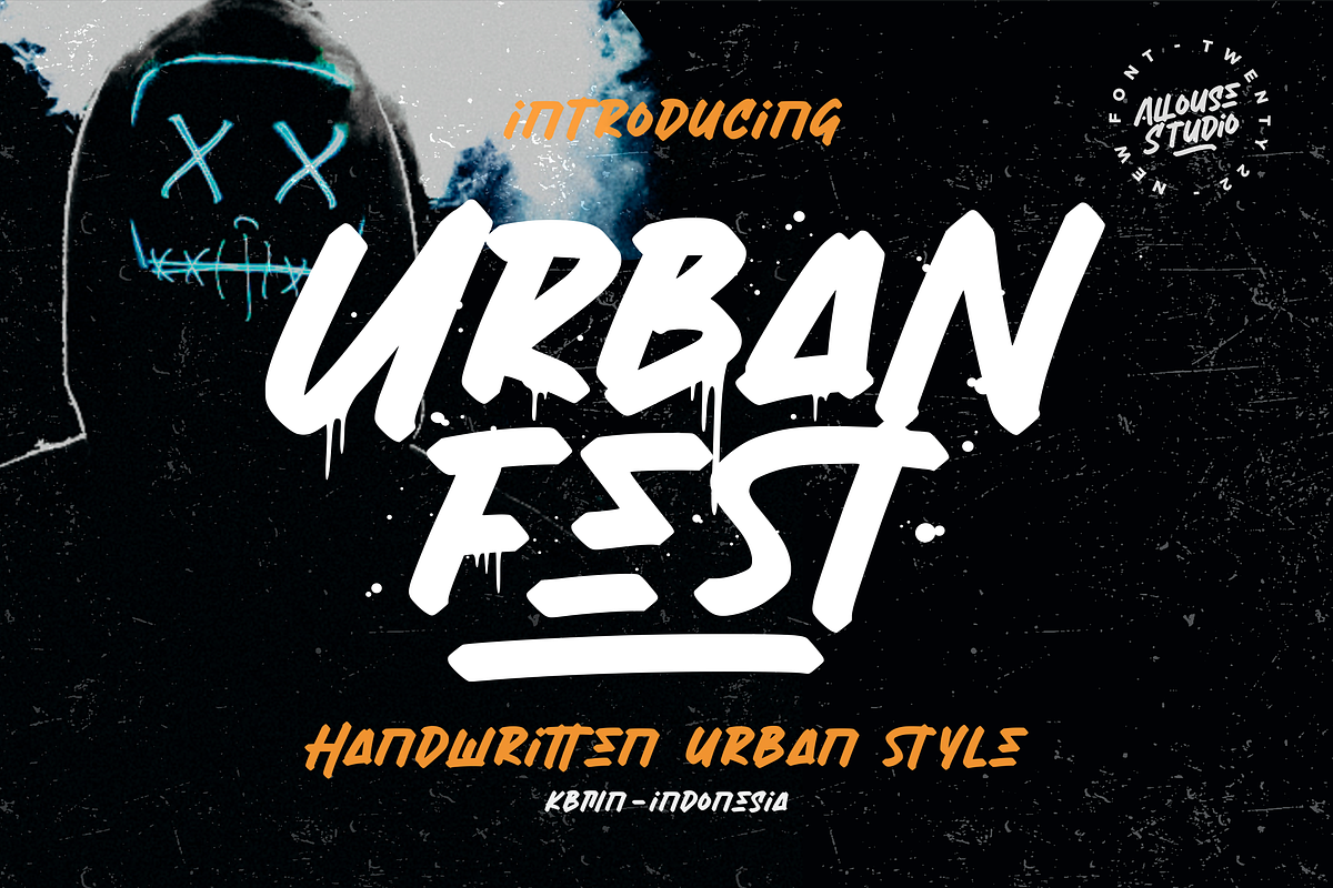 Urban Fest A Handwritten Urban Style, a Font by Allouse Studio (Photo 1 of 10)